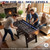 RAYKEEP 53" Folding Foosball Table with LED Lights, Electronic Scoring