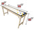 6-Foot Premium Shuffleboard Table w/Folding Legs, Pucks, and Optional LED Lights