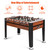 GYMAX Foosball Table, 54” Full Sized Soccer Game Table with 2 Footballs