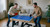 KICK Quatro 55" 4-in-1 Foldable Multi Game Table (Brown) – Foosball, Billiards/Pool, Push Hockey & Ping Pong