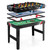 4-in-1 Foosball Table Combo Set with Football, Billiards, Ice Hockey