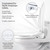 Brondell Bidet Toilet Seat S1400, Smart Toilet Seat, Dual Stainless-