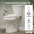 HOROW 21 Inch Tall Toilet with Smart Seat, Two-Piece Elongated