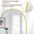 Koonmi 86x40 Arched Full Length Mirror, Floor Mirror with Stand