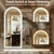 GLSLAND LED Arched Full Length Mirror, 76"x34" Lighted Full Body Mirror