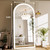 GLSLAND LED Arched Full Length Mirror, 76"x34" Lighted Full Body Mirror