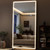 GLSLAND 34x76 inch Full Length Mirror with Lights, LED Full Body Mirrors