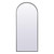 Reflection, Metal Frame Arch Full Length Mirror 32X76 Inch in, Modern, Black