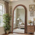Antok Full Length Mirror 76"×41" Floor Mirror Standing Tall Mirror, Arched Stand up Large Wall Mirrors