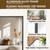 Koonmi 86"x40" Floor Mirror Full Length, Large Black Mirror