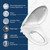 Seat, Warm Water & Air Dryer, Auto Open and Slow Close Lid, Elongated