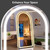 Arch Full Length Standing Mirror with LED Lights, 71"x32" Lighted Mirror with Dimming & 3 Color Lighting