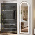 Arch Full Length Standing Mirror with LED Lights, 71"x32" Lighted Mirror with Dimming & 3 Color Lighting