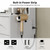 Yanosaku 47" x 65" LED Full Length Mirror with Power Outlet,8 Drawers and 8 Shelves for Bedroom