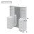 Yanosaku 47" x 65" LED Full Length Mirror with Power Outlet,8 Drawers and 8 Shelves for Bedroom