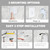 Oval LED Full Length Mirror with Light, 48"×16" Backlit Long Mirror Full Body Wall Mounted, Frontlit, 3 Colors