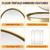 BAODANFU 65 Inch Large Trifold Full Length Mirror, Gold 3 Way Floor Mirror
