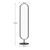Full Length Black Dressing Mirror Ed 3D Design Full Body Reflect Home Décor for Bedroom & Living Room
