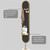 Modern Full Length Mirror Floor to Ceiling Black Dressing Mirror with Narrow Ed 3D Design for Bedroom