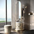 FYorbitH Mirror Full Length Full-Length Mirror and Coat Rack, Household and, Integrated Bedroom Storage Dresser(White)
