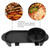 Portable Grill 2 in 1 Electric Grill Barbecue Pan Smokeless Indoor Grilling Cook BBQ Oven Hot Pot Kitchen Tools Outdoor bbq