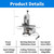 Fenjidrop 650W Electric Bone Saw Machine, Commercial Meat Band Saw, 0.8-5.9 Inch Cutting Thickness, 110V Heavy-Duty Butchersaw with Adjustable Blade, for Beef Pork Chicken and Fish