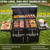 63" Oversized Charcoal Grill with Smoker, Large Outdoor BBQ