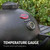 Charcoal Grill and Smoker with Cast Iron Grates