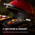 18-inch Ceramic Charcoal Grill and Smoker with Cart