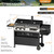 3-Burner Gas and Charcoal Grill Combo with Offset Smoker