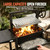Wood Fire & Charcoal BBQ Grill, Large Outdoor Open Fire Grill