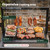 Grill with Adjustable Height Grates for Outdoor Grill