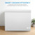 Chest Freezer 10.0 Cubic Feet Freezer with 3 Removable Baskets
