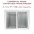 Chest Freezer, Glass Top Storage Case, 6.5 Cu. Ft., Rolling Caster Wheels