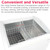 Chest Freezer, Glass Top Storage Case, 6.5 Cu. Ft., Rolling Caster Wheels