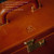 Time Resistance Leather Jewelry Box - Full Grain Leather Organizer with Key Lock for Women (Cognac Brown)