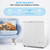 5 cu ft Chest Freezer, Compact Deep Freezer w/ 7-Grade Adjustable Temperature