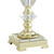 28 3/4" Gold Tall Table Lamp Set of 2 Crystal Brass Traditional Clear Faceted Living Room Bedroom House Bedside Nightstand