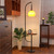 CHmrfvqtus Sunset Lamp Floor Lamp Living Room Bedroom Sofa Side Table with Coffee Creative Vertical Standing Light