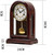 Solid Wood Vintage Mechanical Mantel Clock for Living Room Fireplace Decor