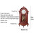 Retro & Table Clock Dual-Purpose, Wooden Mantel Clock, 33Inch Grandfather Floor Clock