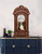 Vintage Solid Wood Mechanical Mantel Clock with Swinging Pendulum Retro Table Decor for Study Living Room