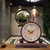 Decorative Chiming Mantel Clock Battery Operated for Living Room Decor with Chimes