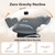 TLIFE Massage Chair Full Body 160° Zero Gravity SL-Track, 12 Modes, Grey