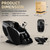 4D Massage Chair Full Body, 55" SL-Track Zero Gravity Shiatsu Massage Recliner with Body Scan, APP / AI Voice Control