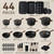 44pcs Pots and Pans, Nonstick Cookware Set with Bakeware