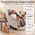 4D Zero Gravity Massage Chair, No Assembly Heavy Duty SL Track Premium 4D Movement ,53" Extended SL-Track