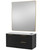 Capri Salon Styling Station with 36 Inch Rectangle Mirror