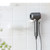 punching, bathroom hair storage bracket