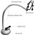 Hair Dryer Holder Storage Rack Stainless Steel Adjustable